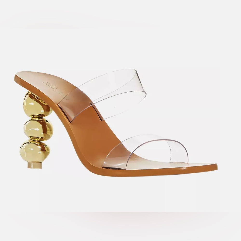 Cult Gaia PVC Clear Meta Slide Sandals Women's Size 36 US 6